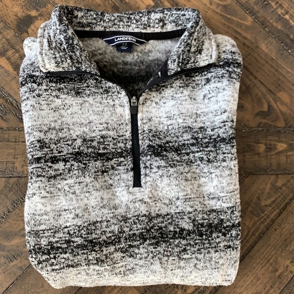 Lands End fleece lined quarter zip - Picture 3 of 5